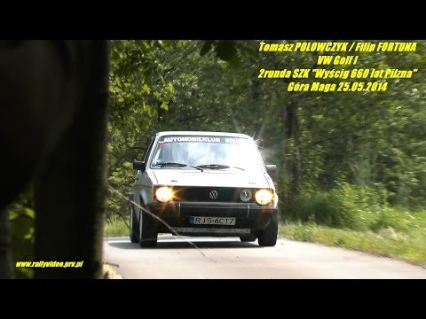 T. POLOWCZYK / F. FORTUNA - VW Golf I - 2runda SZK "Wyścig 660 lat Pilzna" Góra Maga 25.05.2014