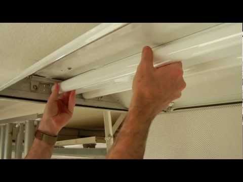 How to install a T8 electronic fluorescent ballast in an old magnetic T12 ballast fixture