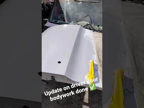 Chevy C10 door repair update #caffeineandoctane #short #carshow #bodyshop #reels #coffee #stance
