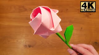 How To Make a Paper Rose - Origami