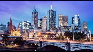 Melbourne, Australia, City center in 4K