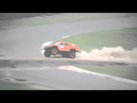 Robby Gordon Dakar 2015 Jump Salto Almost Crash Two Wheels Hd
