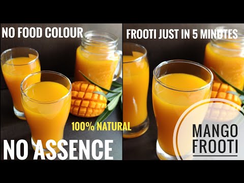 Natural Mango Frooti | Mango frooti at home | Maaza | Mango frooti without colour and assence