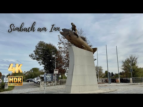 Simbach am Inn, Germany Walking Tour - A Beautiful Serene Town - 4K HDR