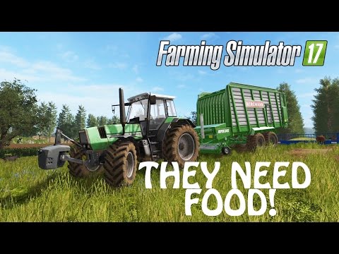 GETTING LOTS OF GRASS FOR THE SHEEP in Farming Simulator 2017 | PS4 | Xbox One
