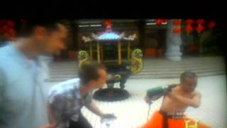 Monk drilling his own head