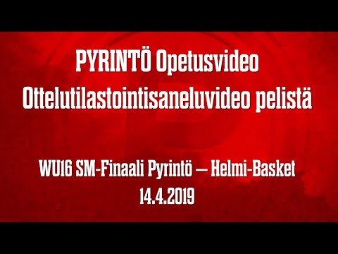 WU16 SM Finaali Pyrinto  - Helmi Basket 14.4.2019 - Tilastointisanelu