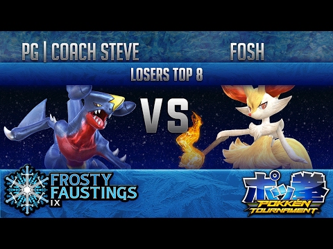 FFIX Pokken LOSERS TOP 8 - PG | Coach Steve (Garchomp, Weavile) vs Fosh (Braixen)