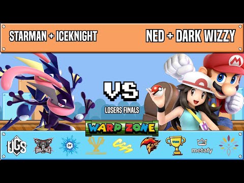Warp Zone - Losers Finals - Starman + IceKnight(Greninja+Greninja) Vs. Ned + Dark Wizzy(PT+Mario)