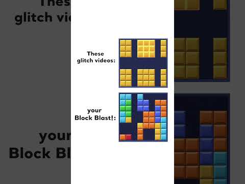 Block Blast! on these glitch videos vs Block Blast! on your phone #blockblast #gaming #games #memes