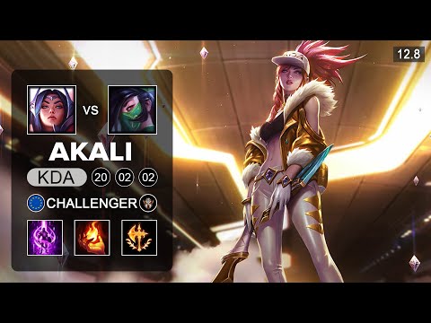Akali vs Irelia Top - EUW Challenger - Patch 12.8 Season 12