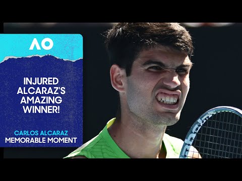 Carlos Alcaraz's INCREDIBLE Winner on One Leg! | Australian Open 2026