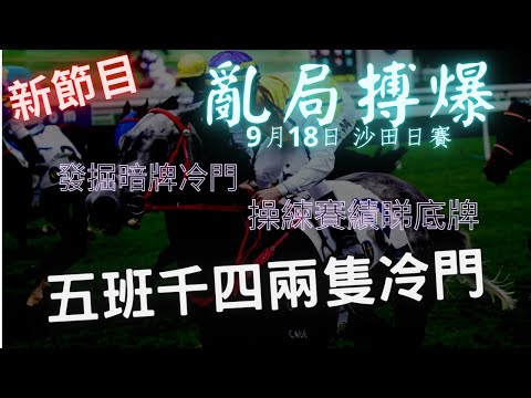 【亂局搏爆】週日第四場有兩隻🐎，賽績有端倪，分享俾大家睇下買唔買！（2022年9月18日 沙田日賽）