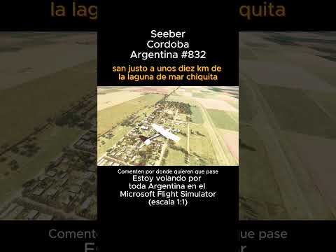 Seeber, Cordoba desde el Microsoft Flight Simulator #seeber #cordoba #msfs #argentina #msfs