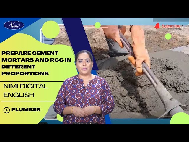 Prepare cement mortars and RCC in different proportions