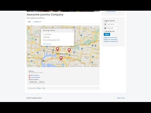 FocalPoint mapping extension for Joomla 3.x