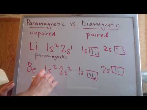 Video #12d  Paramagnetic vs Diamagnetic