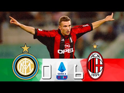 Inter 0 - 6 Milan ● Serie A 2000 (Shevchenko Destroys Inter) | Highlights & Goals HD