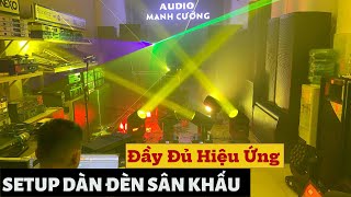 SETUP Dàn Đèn Sân Khấu Đầy Đủ Hiệu Ứng - Đèn Par Leb - Beam 230 ,Laser 10w - Phần Mền Sunlite suite2