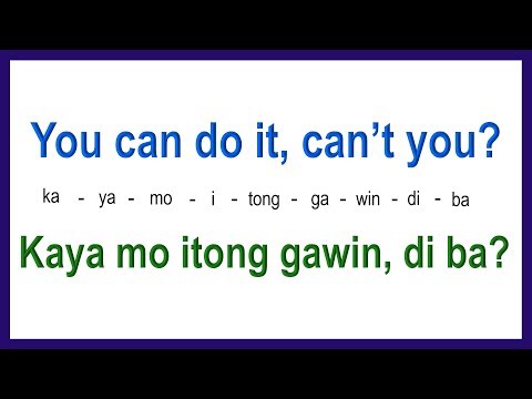50 English Tagalog Useful Conversation Phrases # 140 ( seem easy but are not )