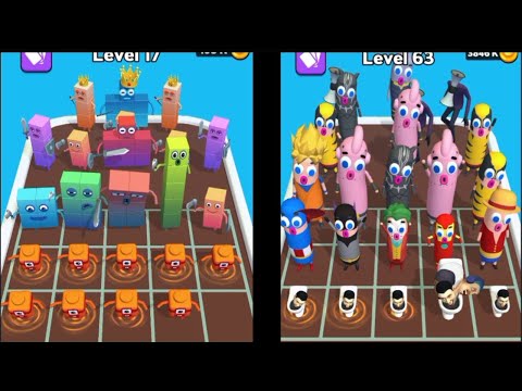 Merge Number Cube Fam Run vs Merge Master Monster Run 3D ⭐ Gameplay Walkthrough