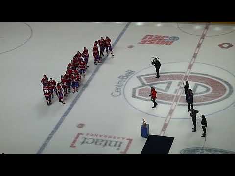 David Savard of the Montreal Canadiens is awarded the Jacques Beauchamp Molson Trophy 4/16/24