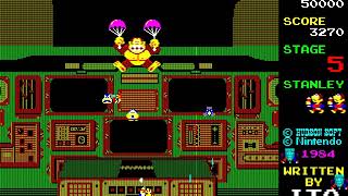 Sharp X1 Game: Donkey Kong 3: Great Counterattack [Dai Gyakushuu](1984 Hudson Soft/Nintendo)