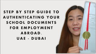 How to DFA Authenticate Your Documents (TOR & Diploma) for Employment Abroad-UAE & MOFA attestation