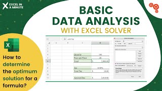 Download the video "BASIC DATA ANALYSIS WITH EXCEL SOLVER BY EXCEL IN A MINUTE"