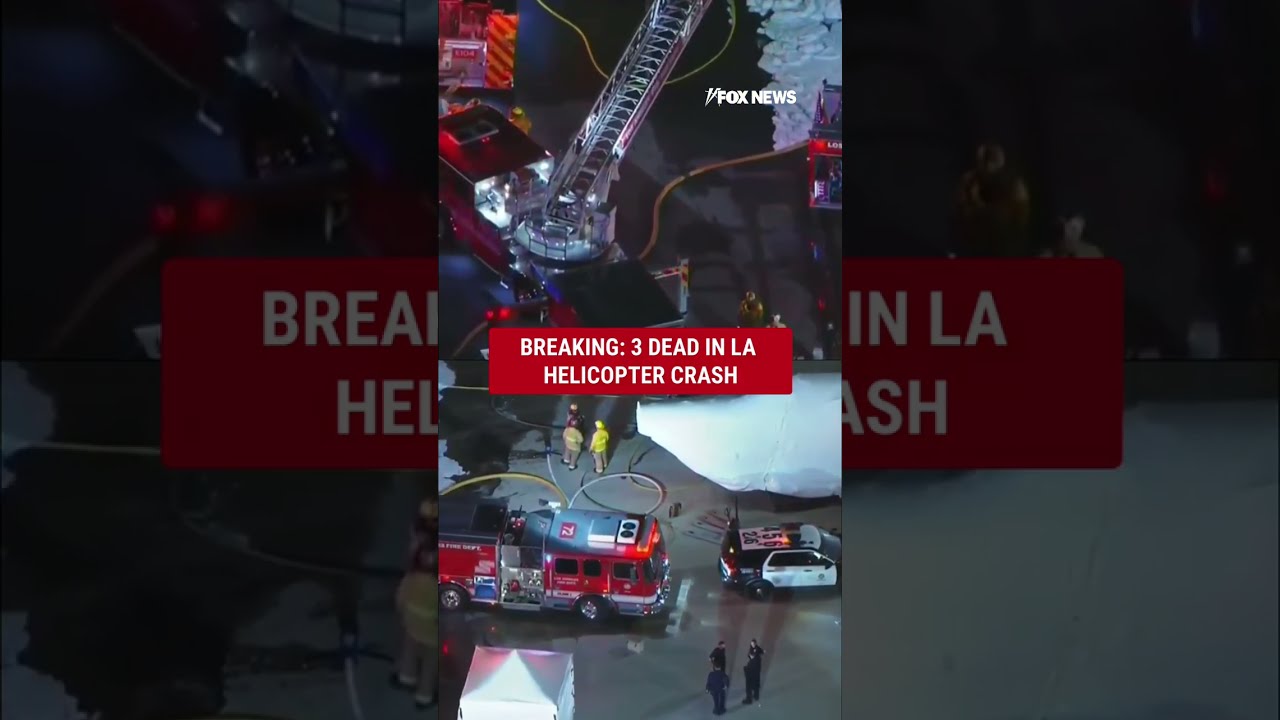 Video: News helicopter crashes in Chatsworth, killing 3 near deadly bus collision
