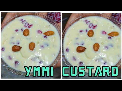 homemade creamy fruit custard racipe by coking with tehmina naz