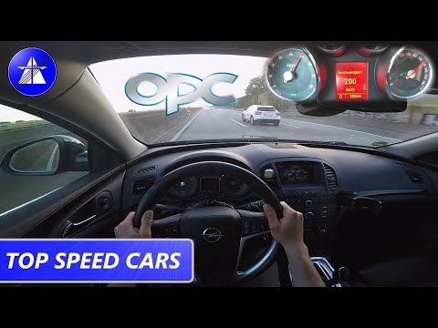 Opel Insignia OPC TOP SPEED DRIVE ON GERMAN AUTOBAHN