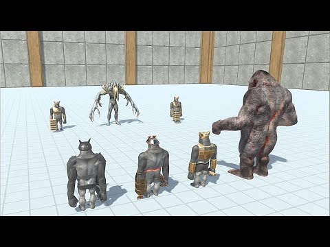 SCOURGE WITH 2 GHOR HAMMERS VS 4 STRONGEST UNIT FROM ALL FACTION - Animal Revolt Battle Simulator