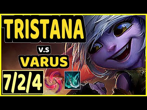 TRISTANA vs VARUS - 7/2/4 KDA BOTTOM ADC GAMEPLAY - EUW Ranked GRANDMASTER