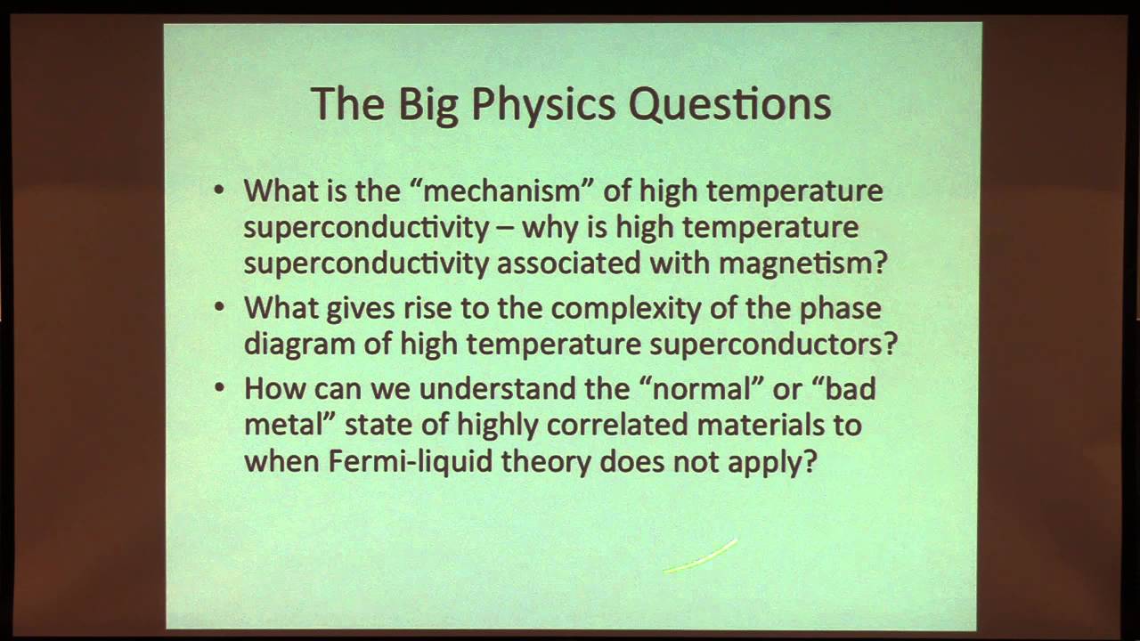 Colloquium, February 25th, 2016 -- High Temperature Superconductivity in the Cuprates