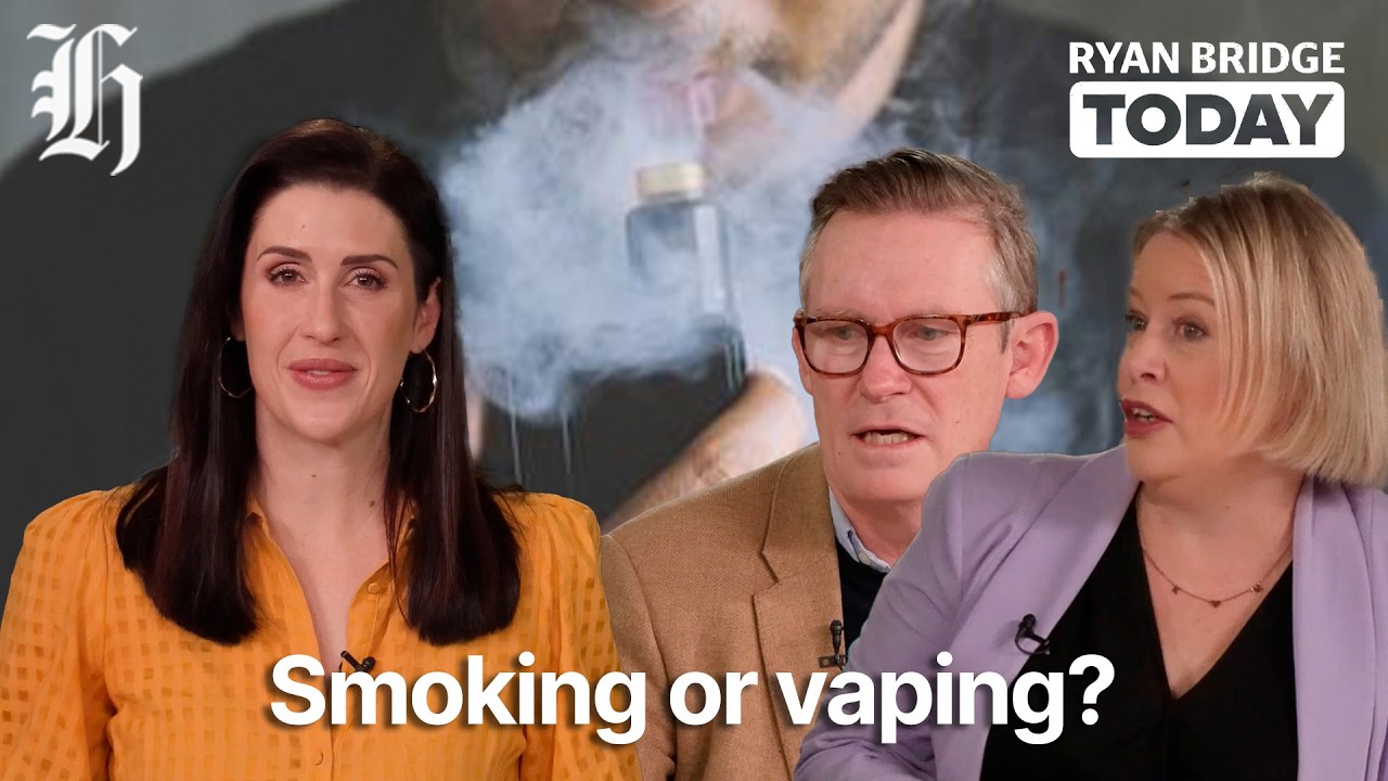 Which is more socially acceptable: Smoking or vaping? | Ryan Bridge TODAY