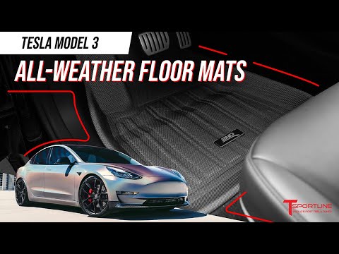 Tesla Model 3 MAXpider 3D Kagu & Elitect All-Weather Custom Fit Floor Liner Mats Install & Review 🔧