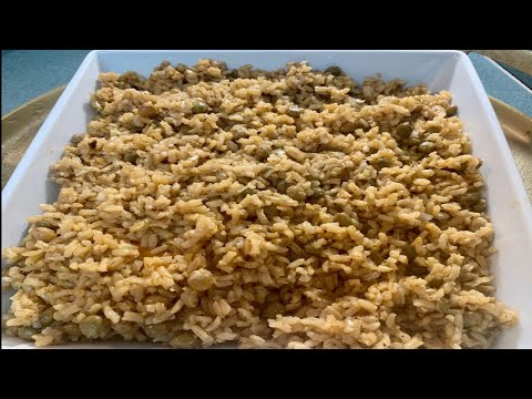 Barbados Green pigeon Peas and Rice