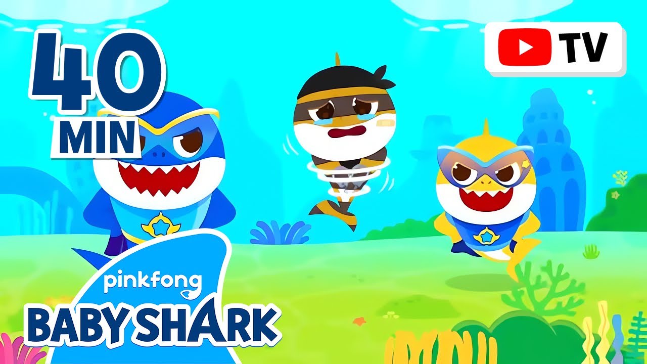 Baby Shark Hero's Mission: Catch the Thief Chuck | +Compilation of Episodes | Baby Shark Official
