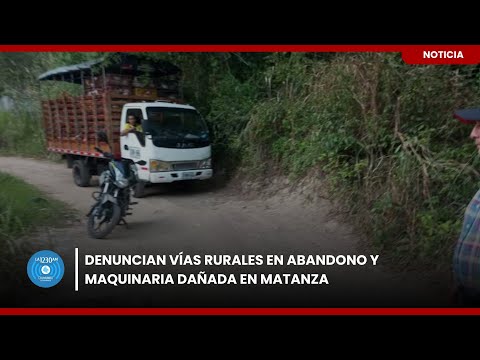 🚜 Denuncia en Matanza: maquinaria dañada y vías rurales en abandono
