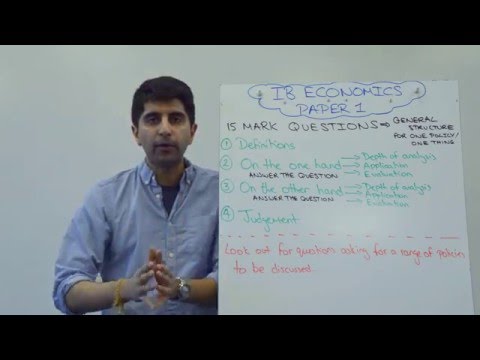 IB Paper 1 - 15 Marker Exam Technique 1 Policy (HL/SL)