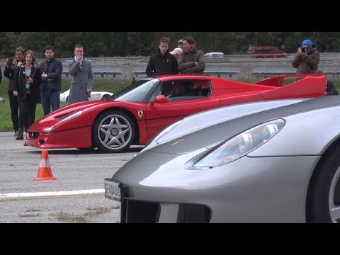 Thumbnail for EPIC HYPERCAR Drag Races! - Porsche 911 GT1 vs Ferrari F50 vs Maserati MC12 & More! by Maserati MC12