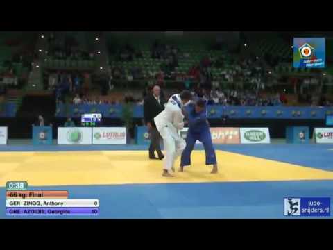 Judo 2013 European Championships Juniors Sarajevo: Zingg (GER) -  Azoidis (GRE) [-66kg] final