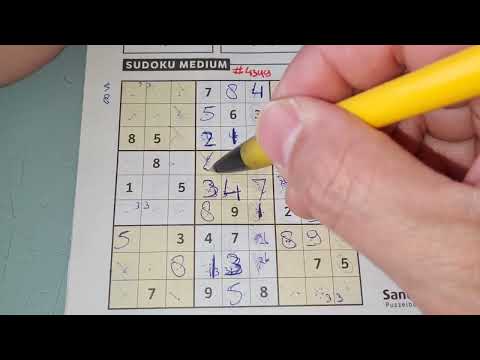 Again Our Daily Sudoku practice continues. (#4349) Medium Sudoku. 04-02-2022 (No Additional today)