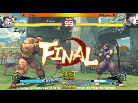 Clim vs Orikasa - SSF4AE v2012 Singles - Vancouver Overture 12