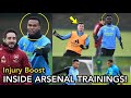 ARSENAL INJURY BOOST | Bukayo Saka, Partey, Martinelli, Timber,Gabriel Join Arsenal Training Season