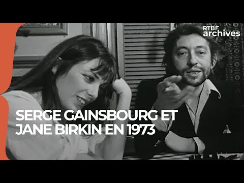 Serge Gainsbourg et Jane Birkin : une interview en duo en 1973 - RTBF Archives