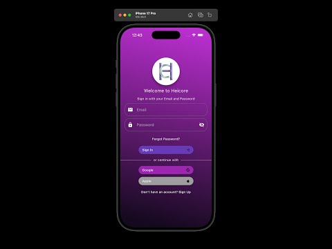 Flutter Authentication UI Kit | Login & Signup with GetX (HeiCore)