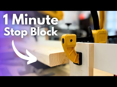The Easiest DIY Miter Saw Stop Block