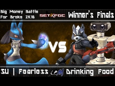 BMBFB : Winner's Finals : SU | Fearless (Lucario) vs Drinking Food (Wolf, ROB) - Project M